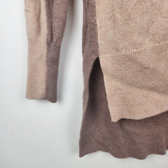 J. Crew Wool Blend Colorblock Oversized Tunic Sweater sz XXS Flawed - Picture 5 of 9